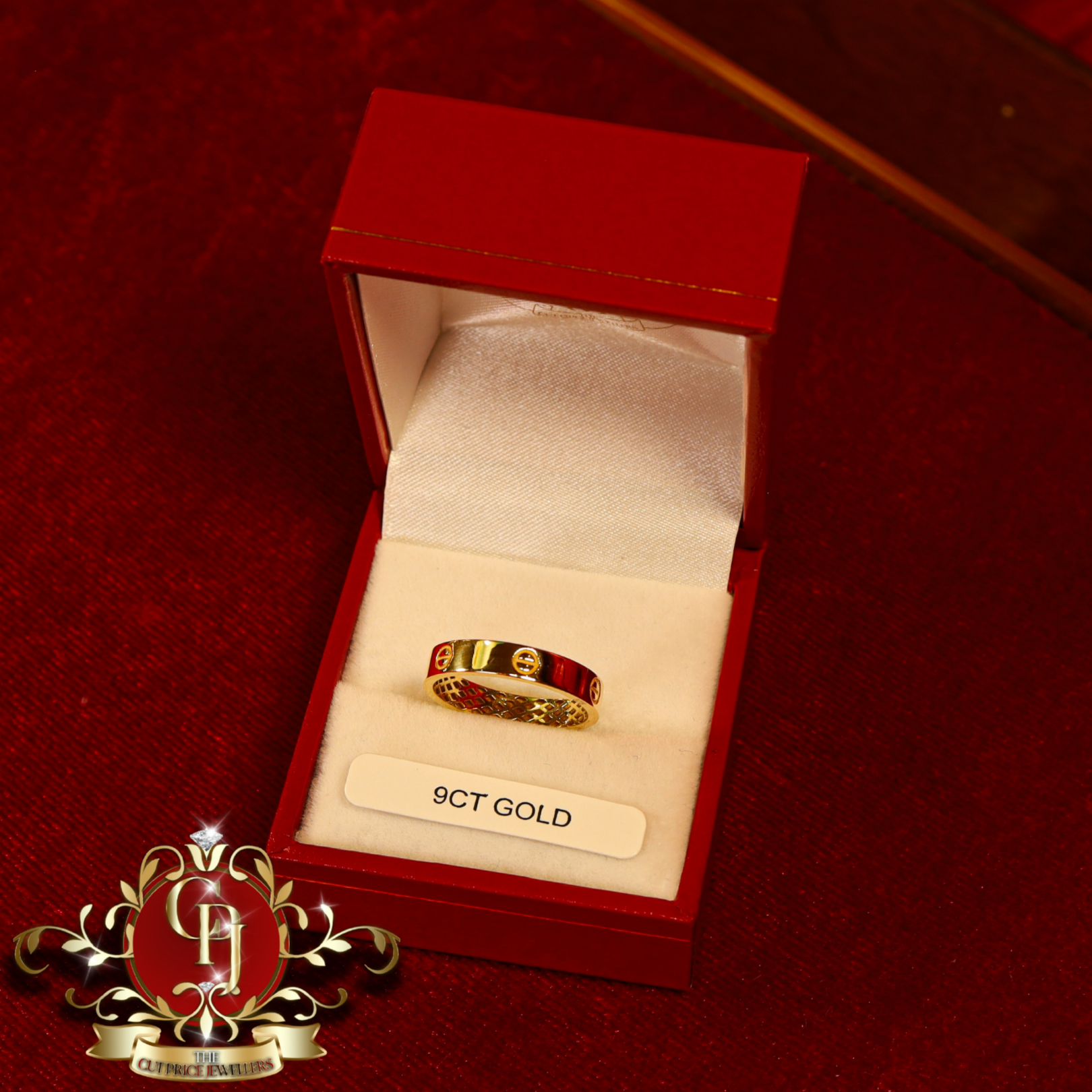 9ct Screwhead Ring