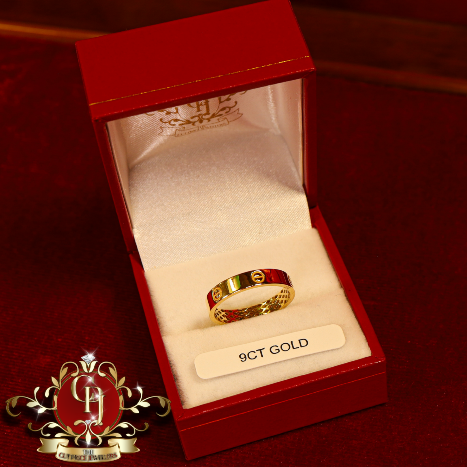 9ct Screwhead Ring