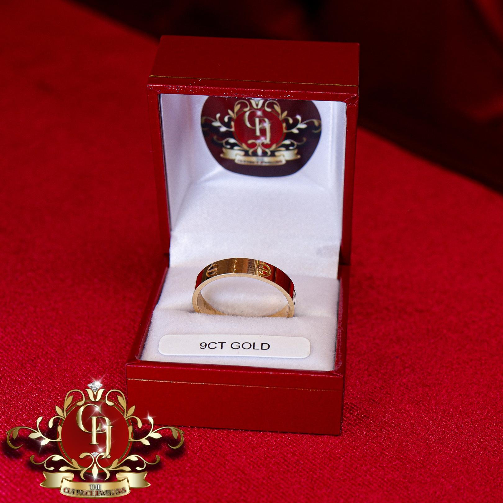 9ct Screwhead Ring