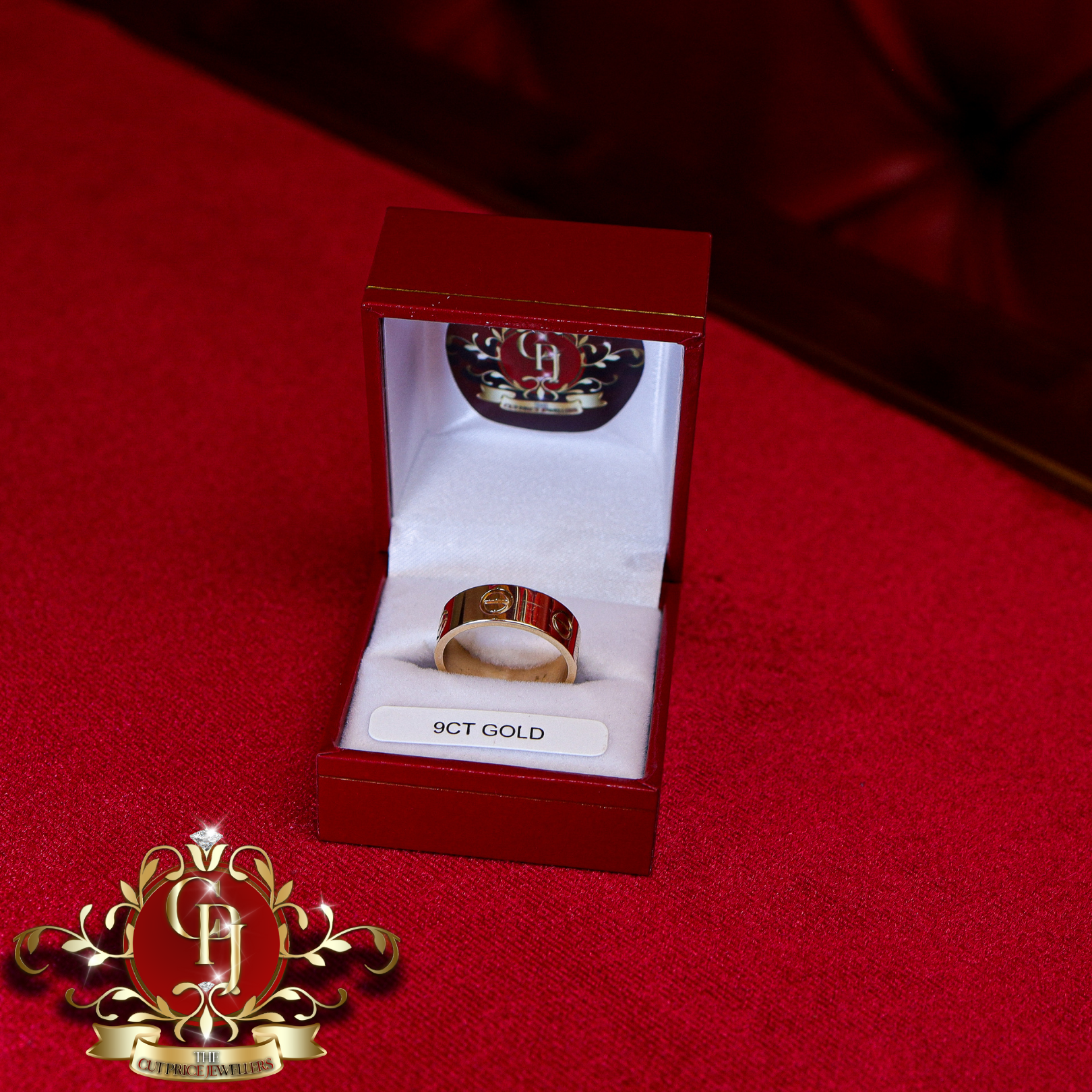 9ct Screwhead Ring