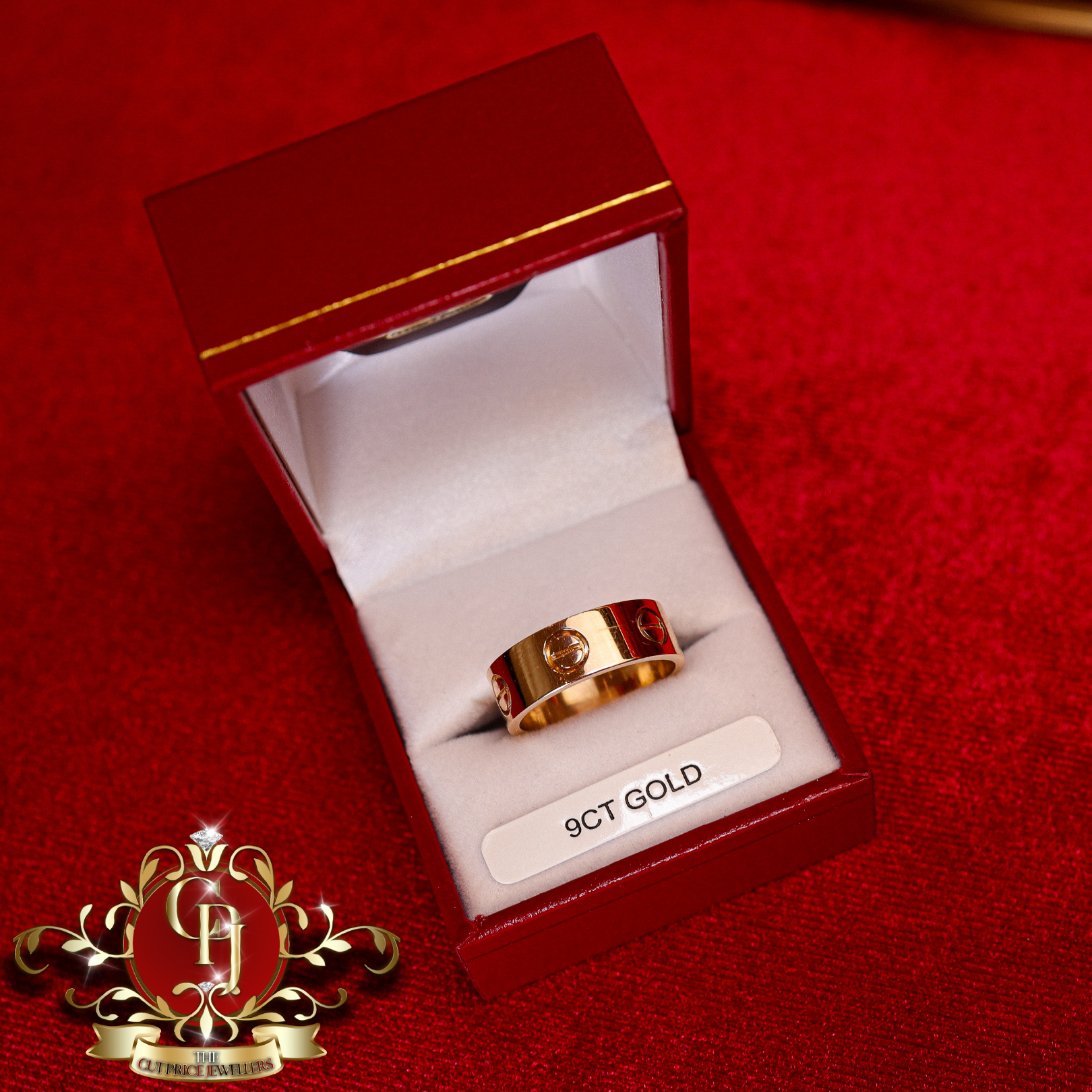 9ct Screwhead Ring