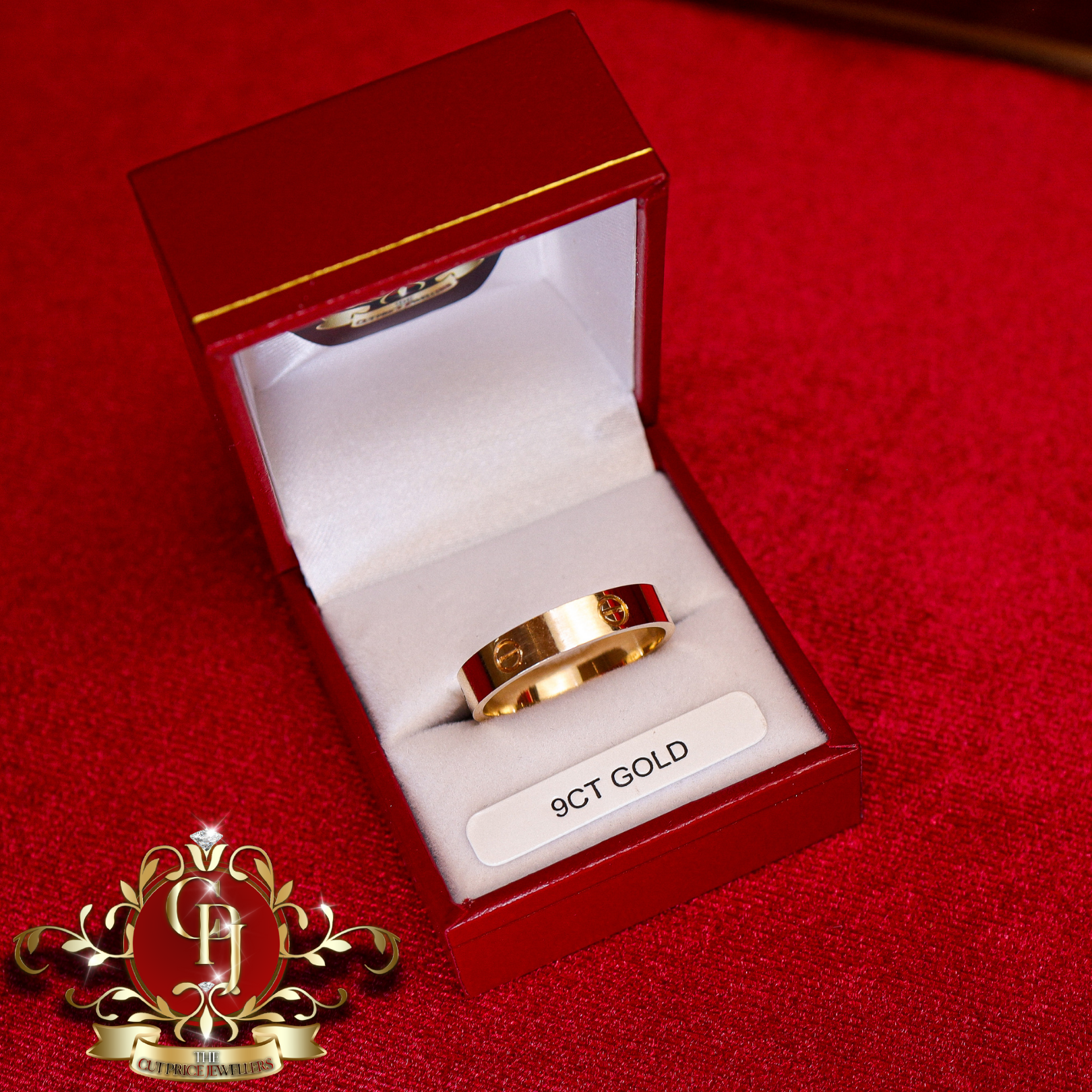 9ct Screwhead Ring