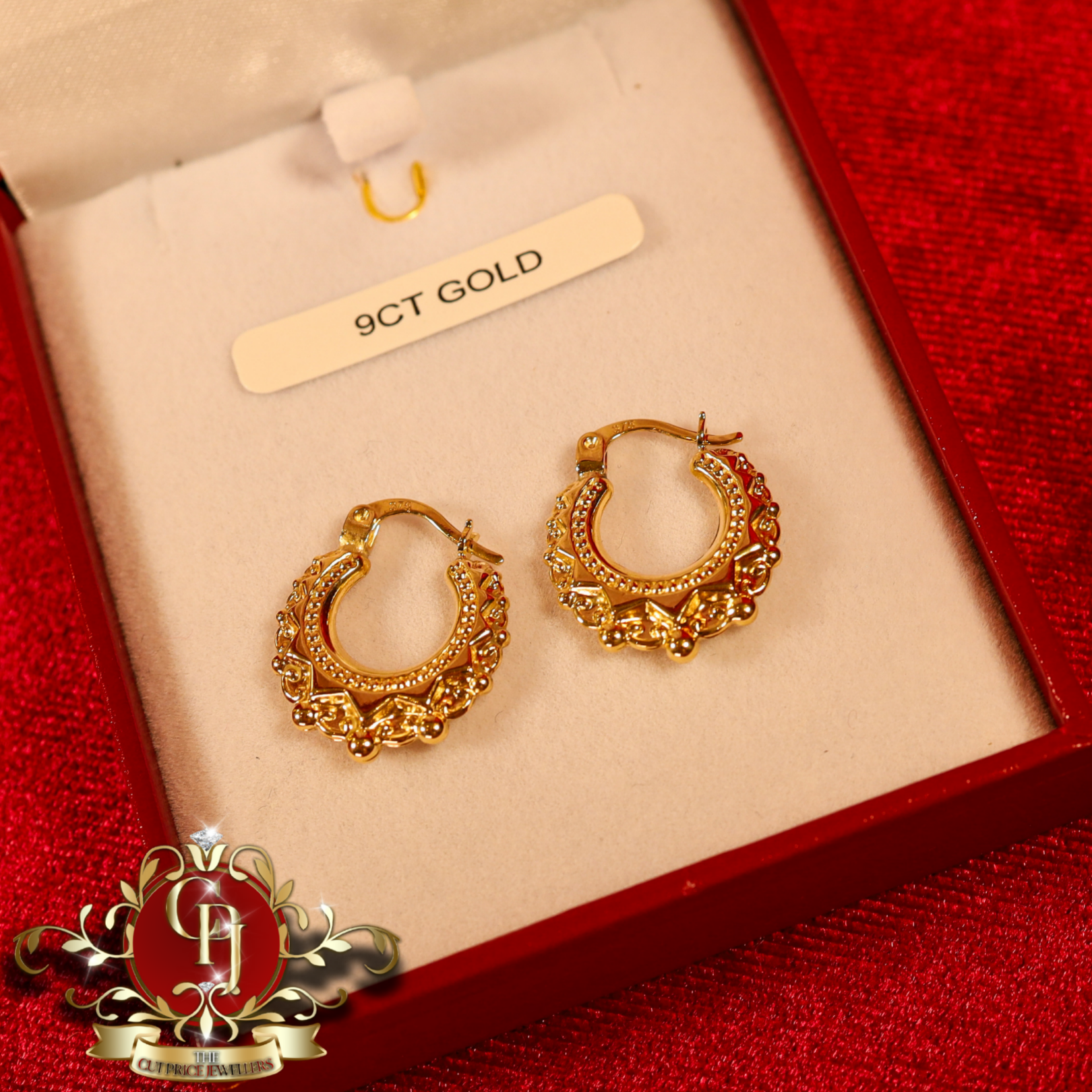 9ct Gold Spike Earrings