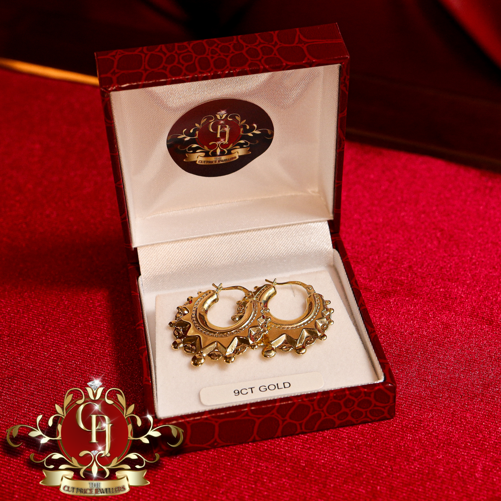 9ct Gold Spike Earrings (various sizes)