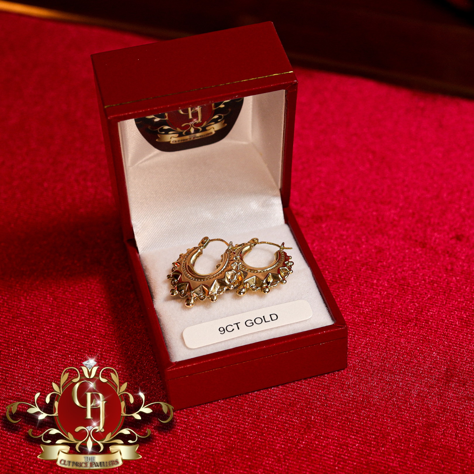 9ct Gold Spike Earrings (various sizes)