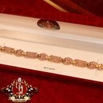 9ct Gold Stars & Bars Bracelet