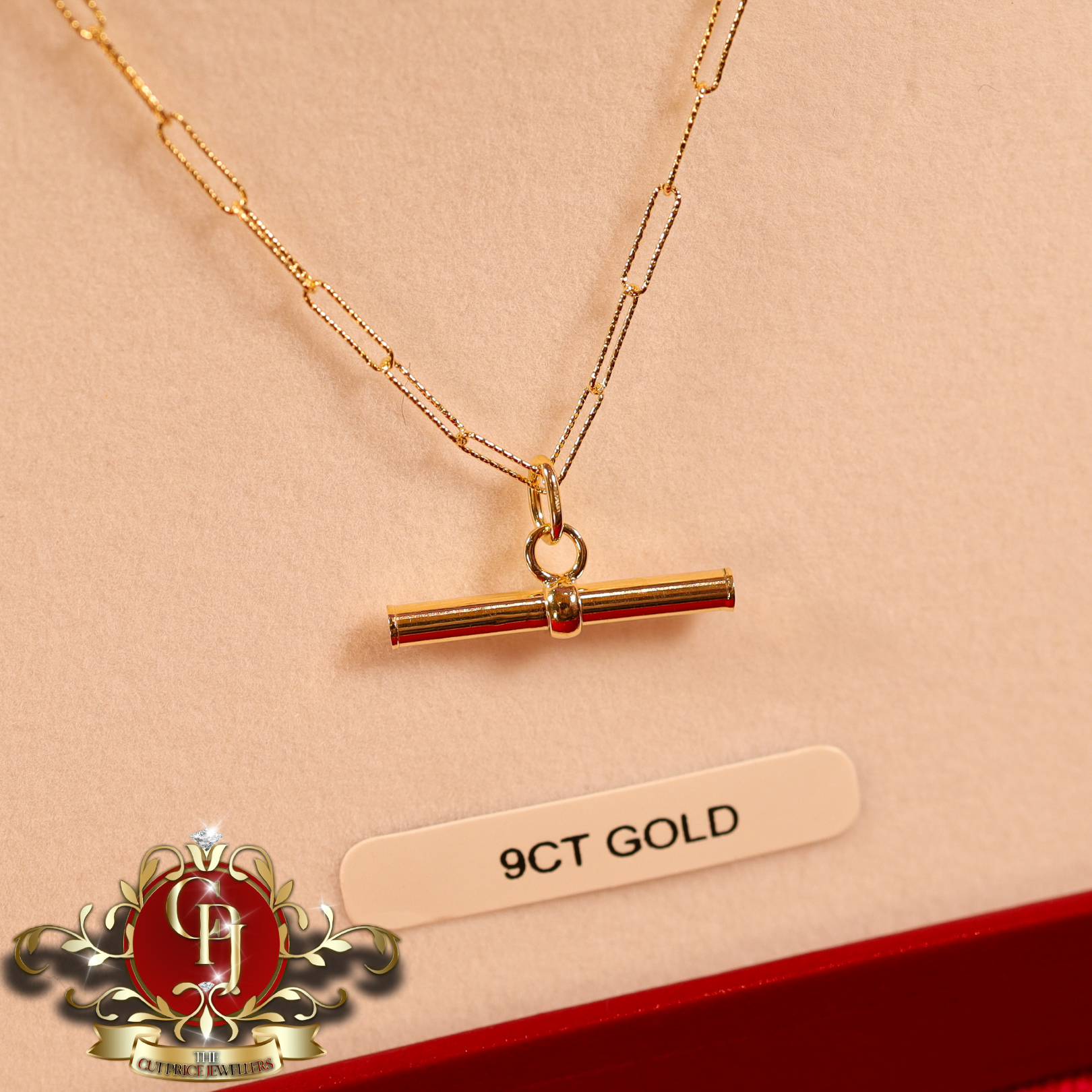 9ct Gold T-Bar Chain