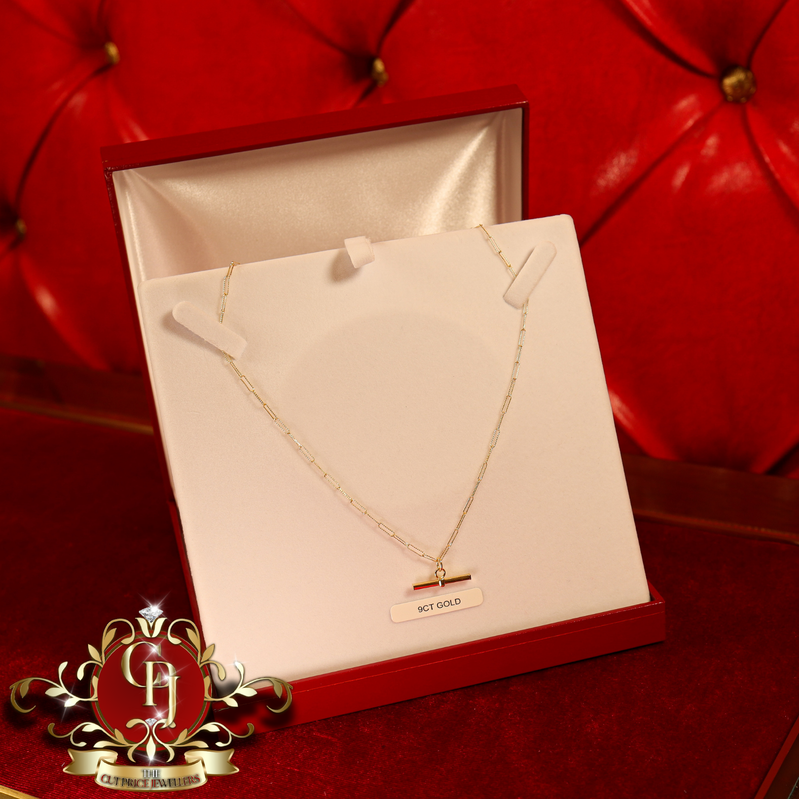 9ct Gold T-Bar Chain