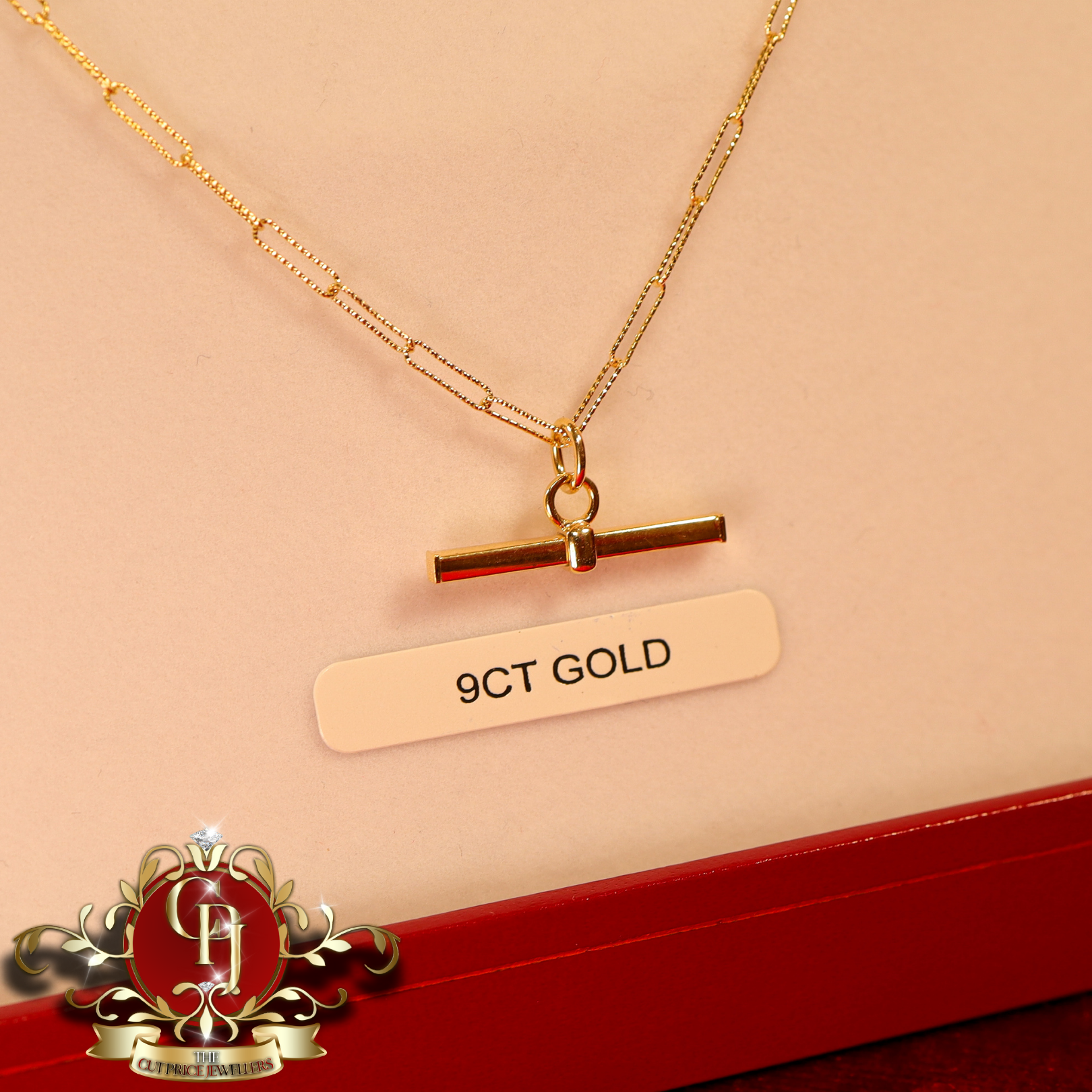 9ct Gold T-Bar Chain