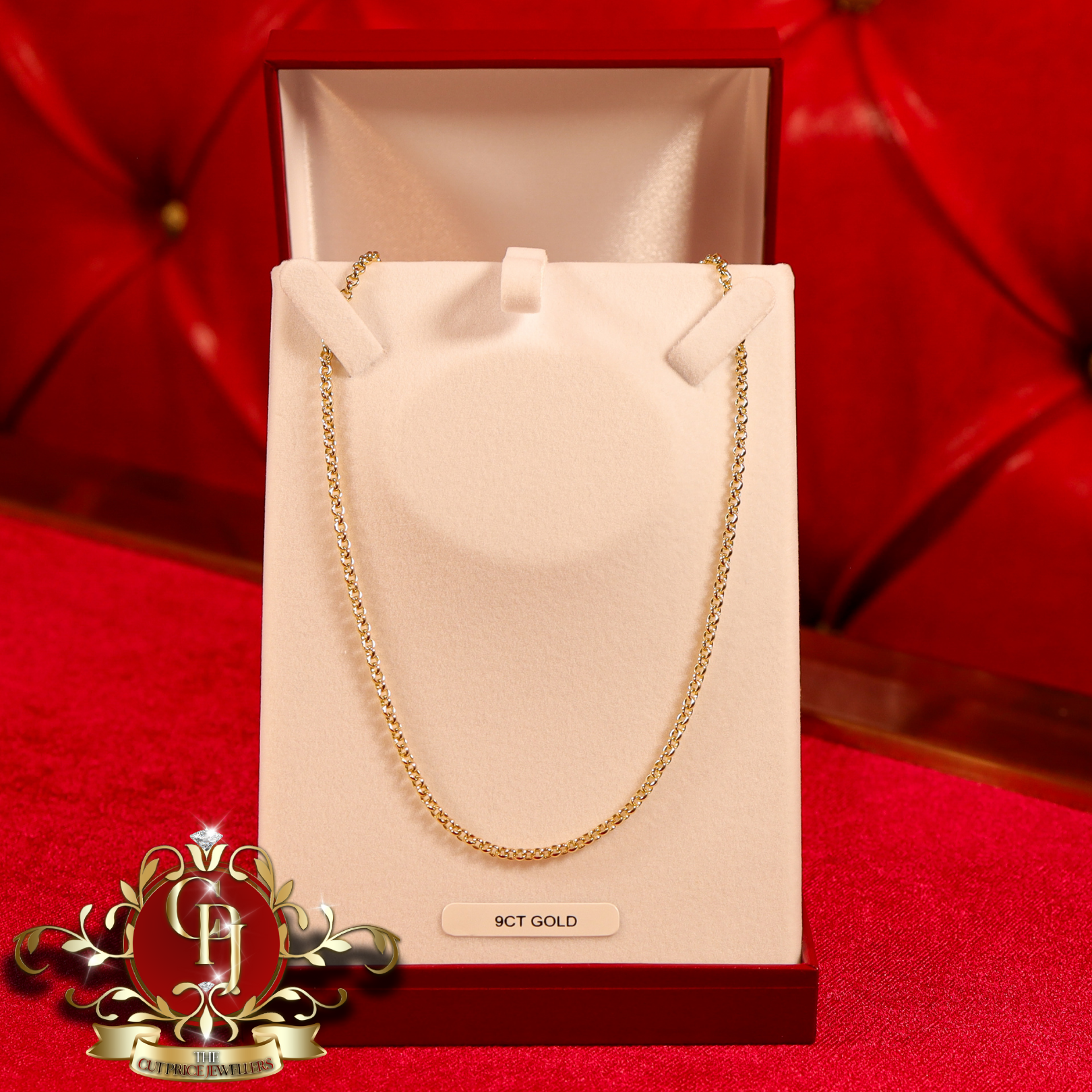 9ct Gold Tight Belcher Chain