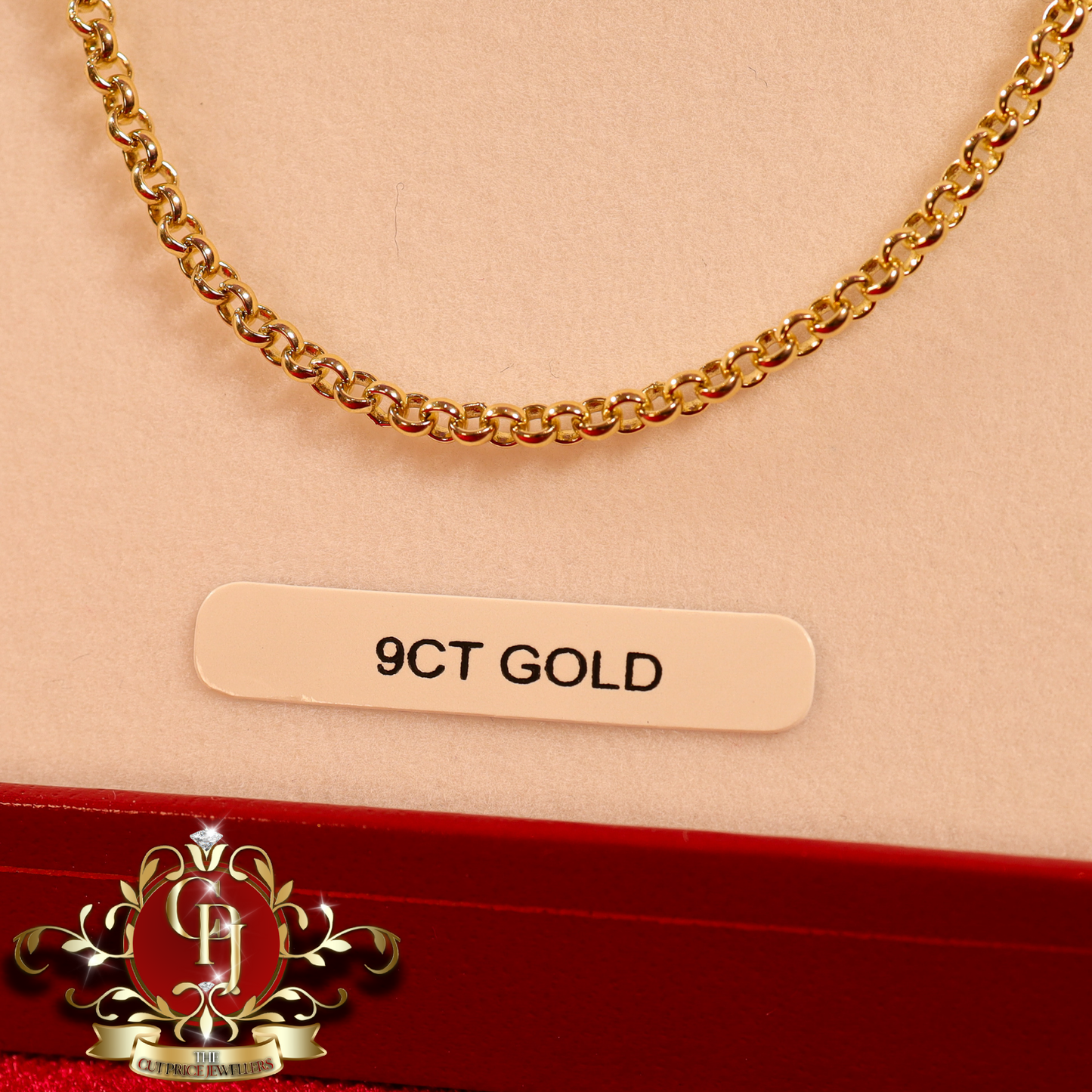 9ct Gold Tight Belcher Chain | The Cut Price Jewellers