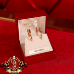 9ct Gold Twist Hoops