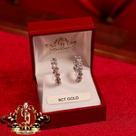 9ct White Gold Hoop Earrings
