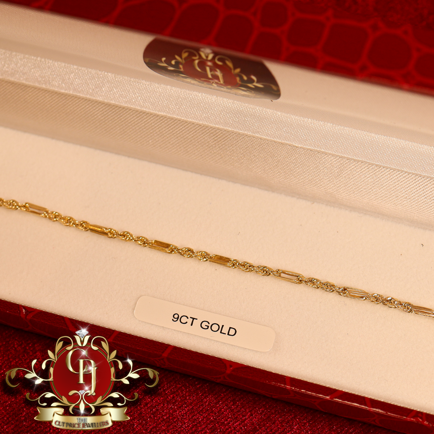 9ct Gold Womens Bracelet | The Cut Price Jewellers