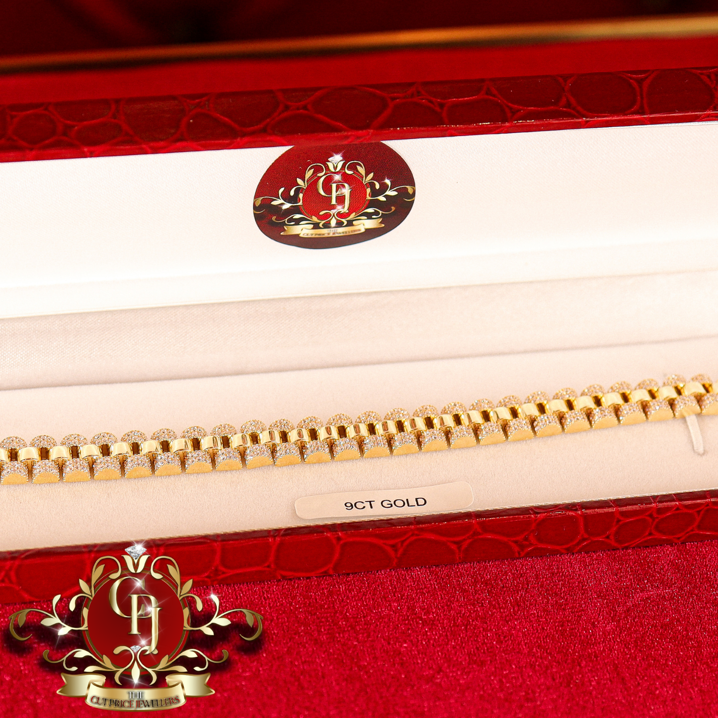 The "Rolex" Inspired 9ct Gold Bracelet | The Cut Price Jewellers