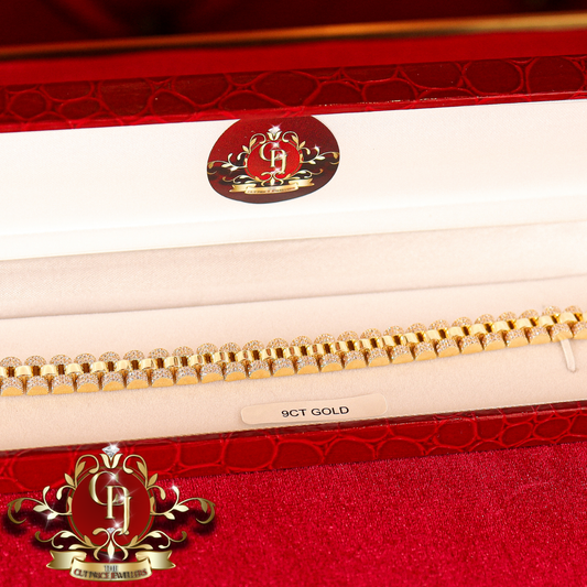 The "Rolex" Inspired 9ct Gold Bracelet | The Cut Price Jewellers