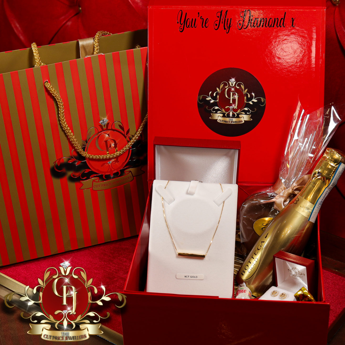 9ct Gold "You're So Golden" Gift Box | The Cut Price Jewellers