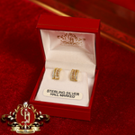 "Lena" Studs (Gold-Plated Sterling Silver & Cubic Zirconia)