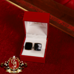 Black / Sterling Silver Cuff Links (3 styles available)