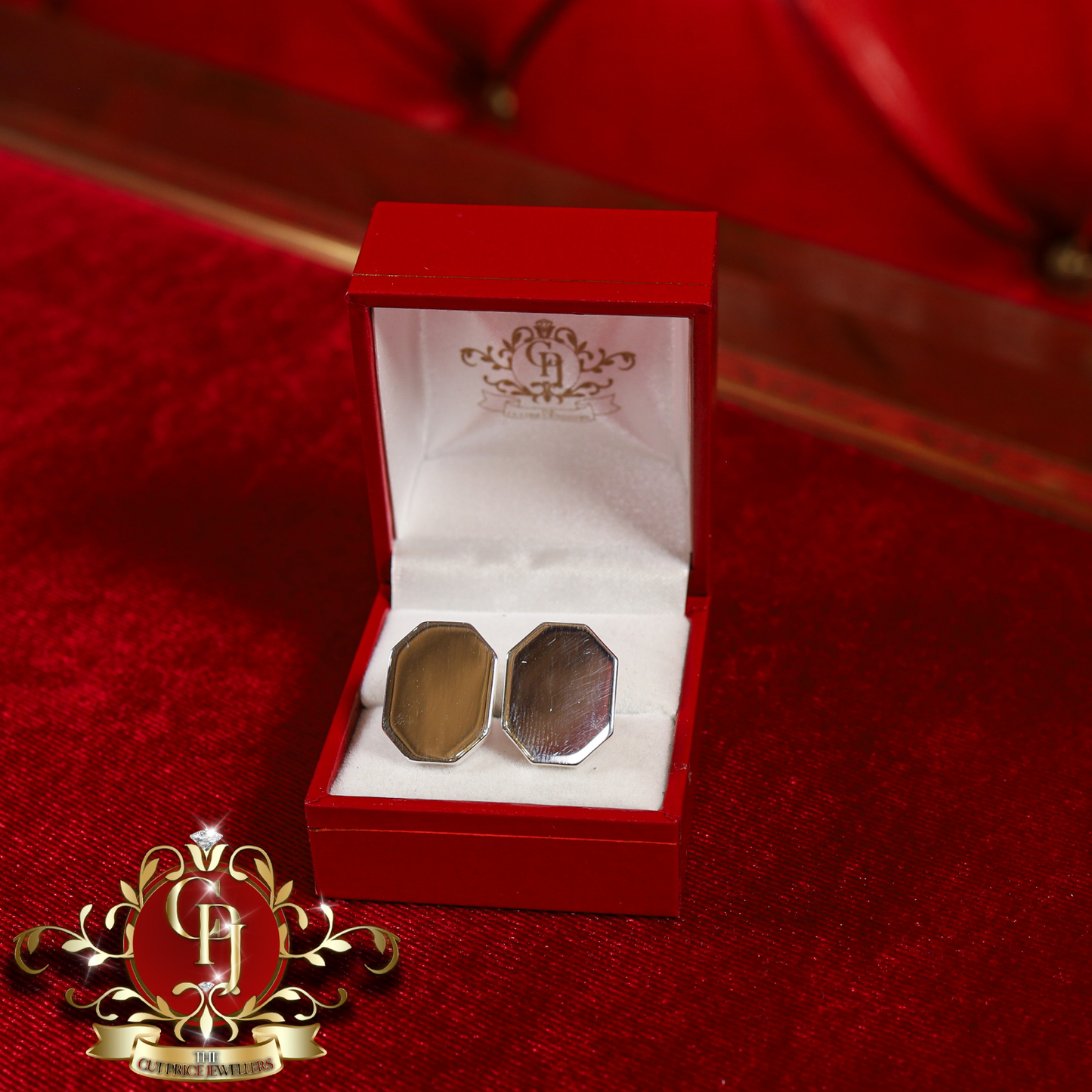 Sterling Silver Cuff Links (3 styles available - engraving also available) | The Cut Price Jewellers
