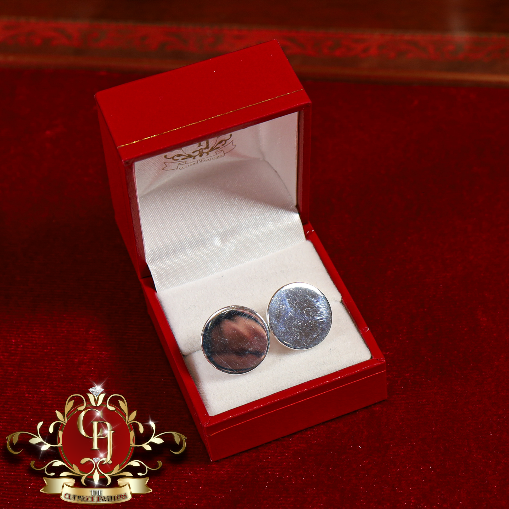 Sterling Silver Cuff Links (3 styles available - engraving also available)