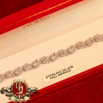 Sterling Silver "Toi Et Moi" Tennis Bracelet