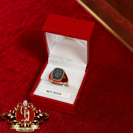 9ct Gold Roman Ring | The Cut Price Jewellers