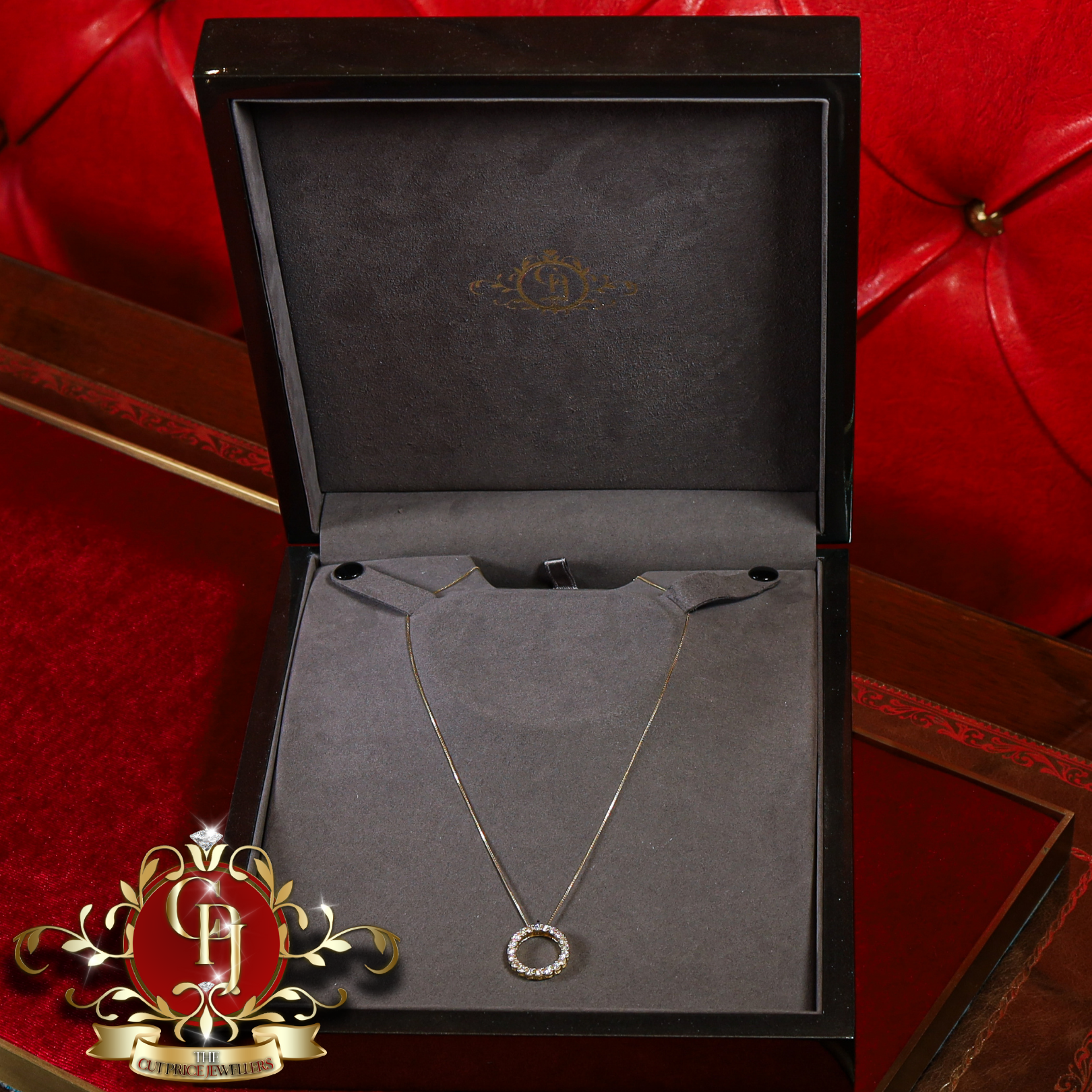 10ct Gold Chain with 3ct Lab Grown Diamonds