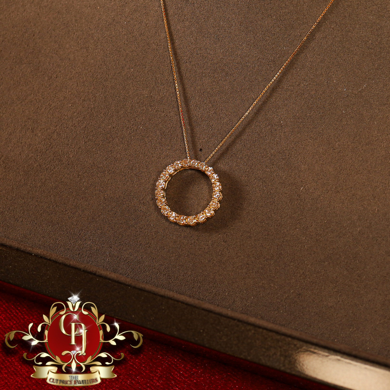 10ct Gold Chain with 3ct Lab Grown Diamonds