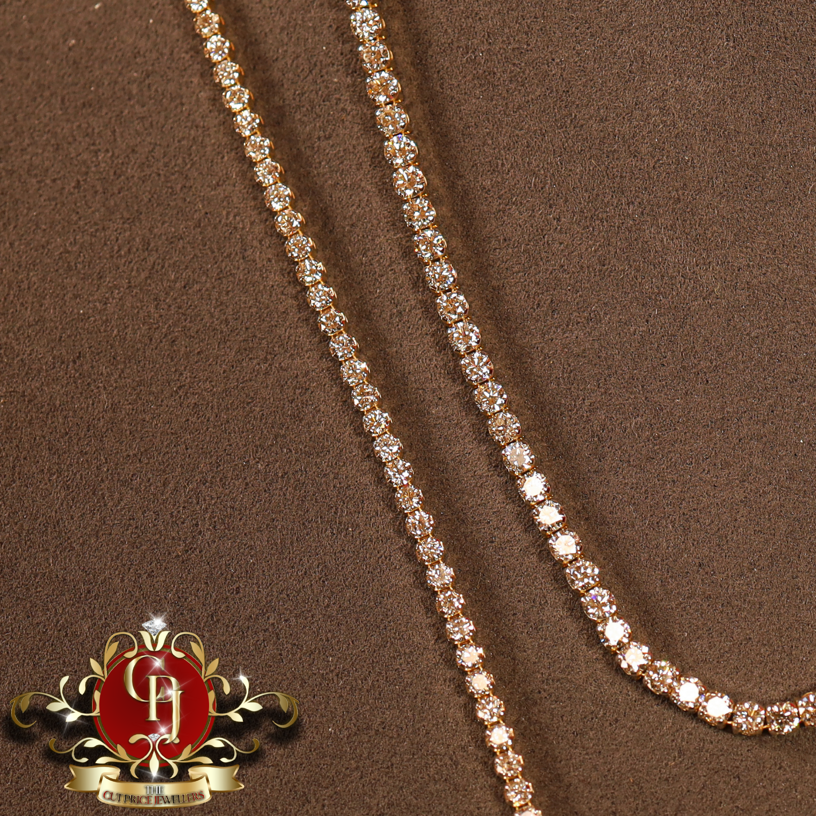 14ct Gold Tennis Set with 10ct Diamonds