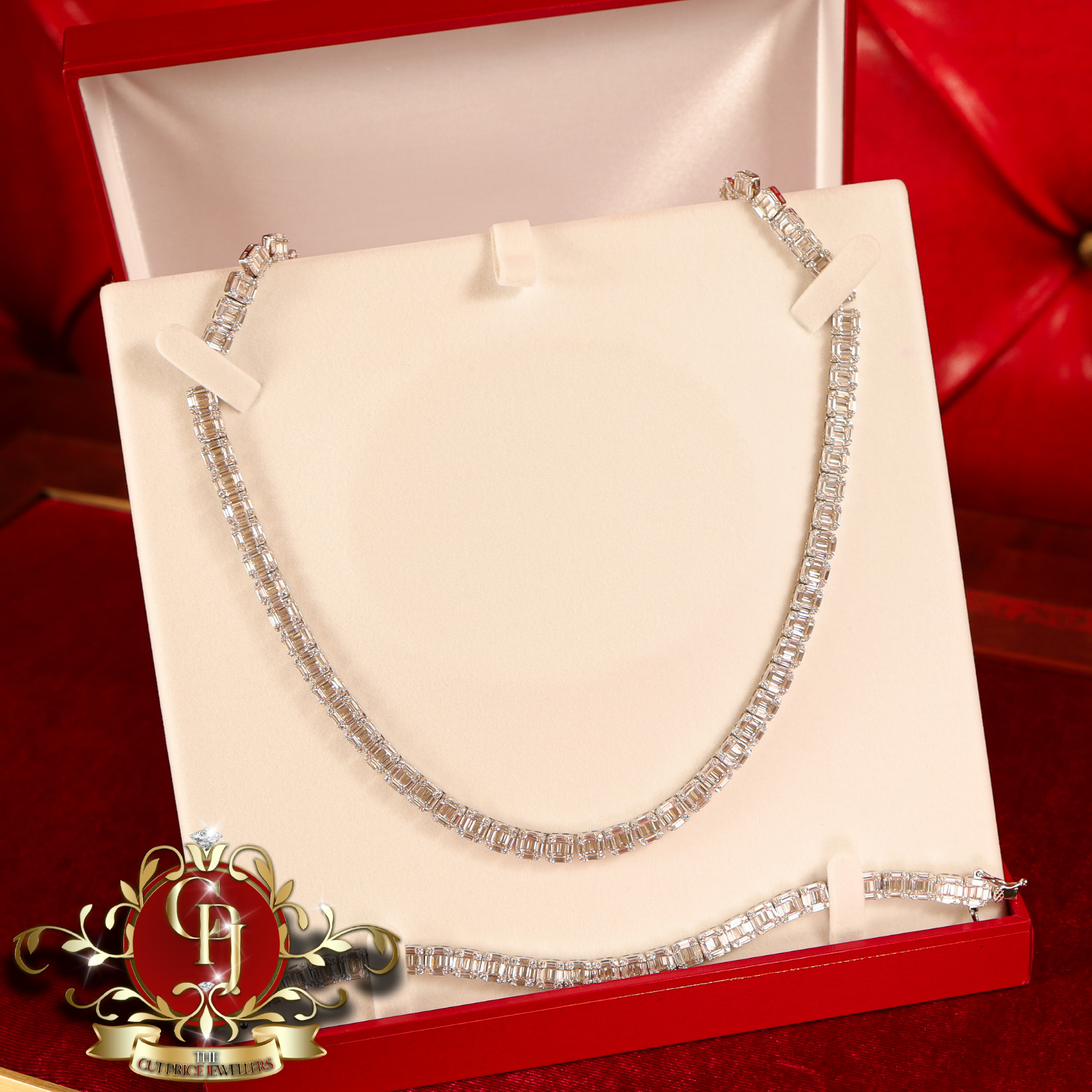The "Ella" Sterling Silver Set with Cubic Zirconia