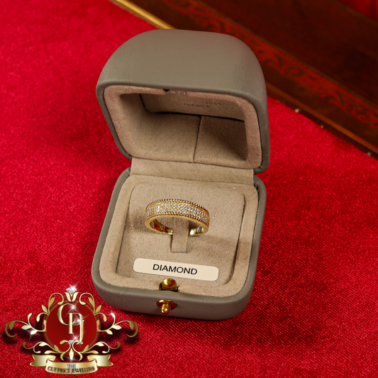 10ct Gold Ring "Artemis" with Genuine Diamonds | The Cut Price Jewellers