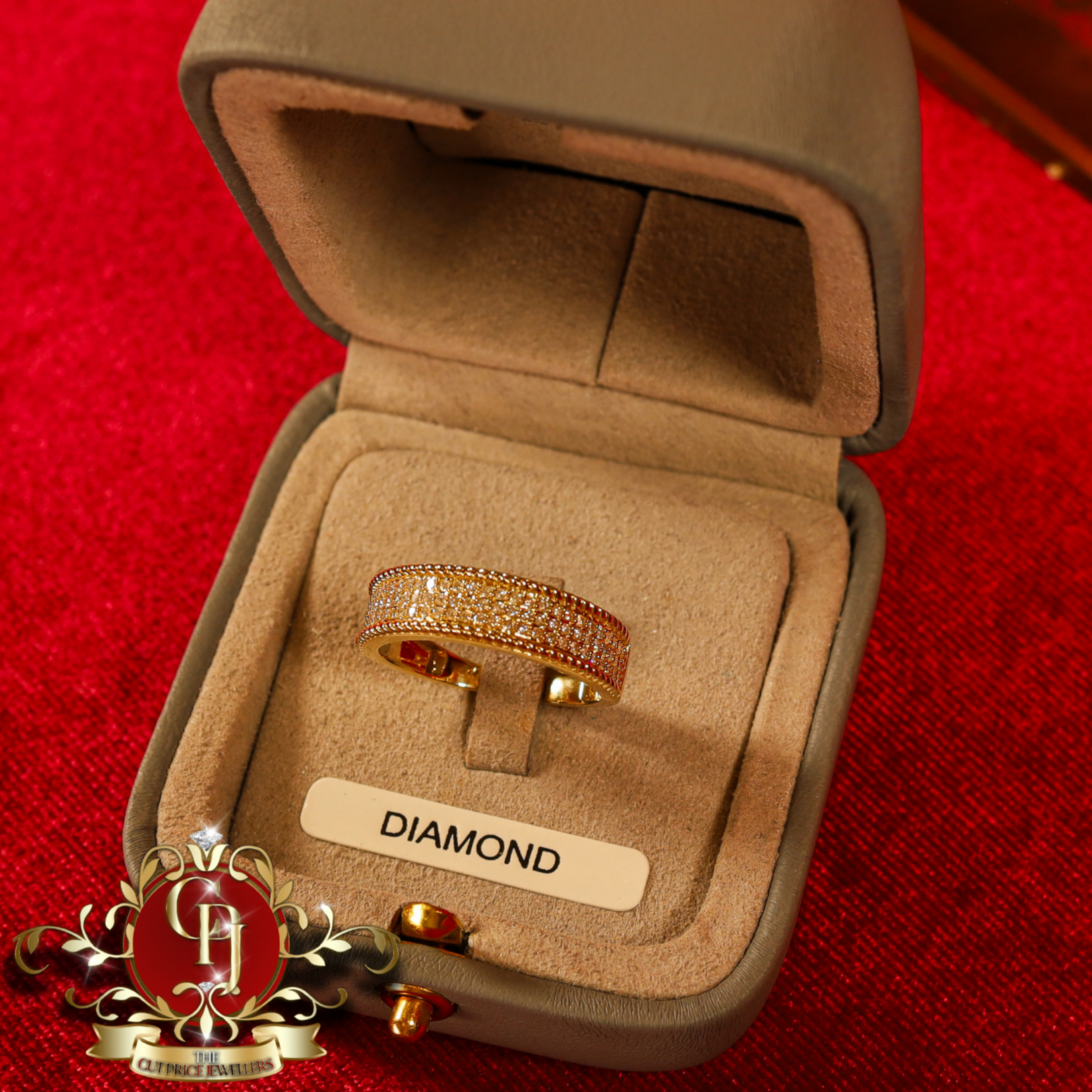 10ct Gold Ring "Artemis" with Genuine Diamonds