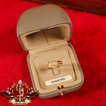 10ct Gold Ring "Hestia" with Genuine Diamonds