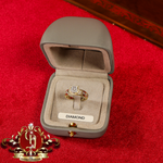 10ct Gold Ring "Hera" with Genuine Diamonds