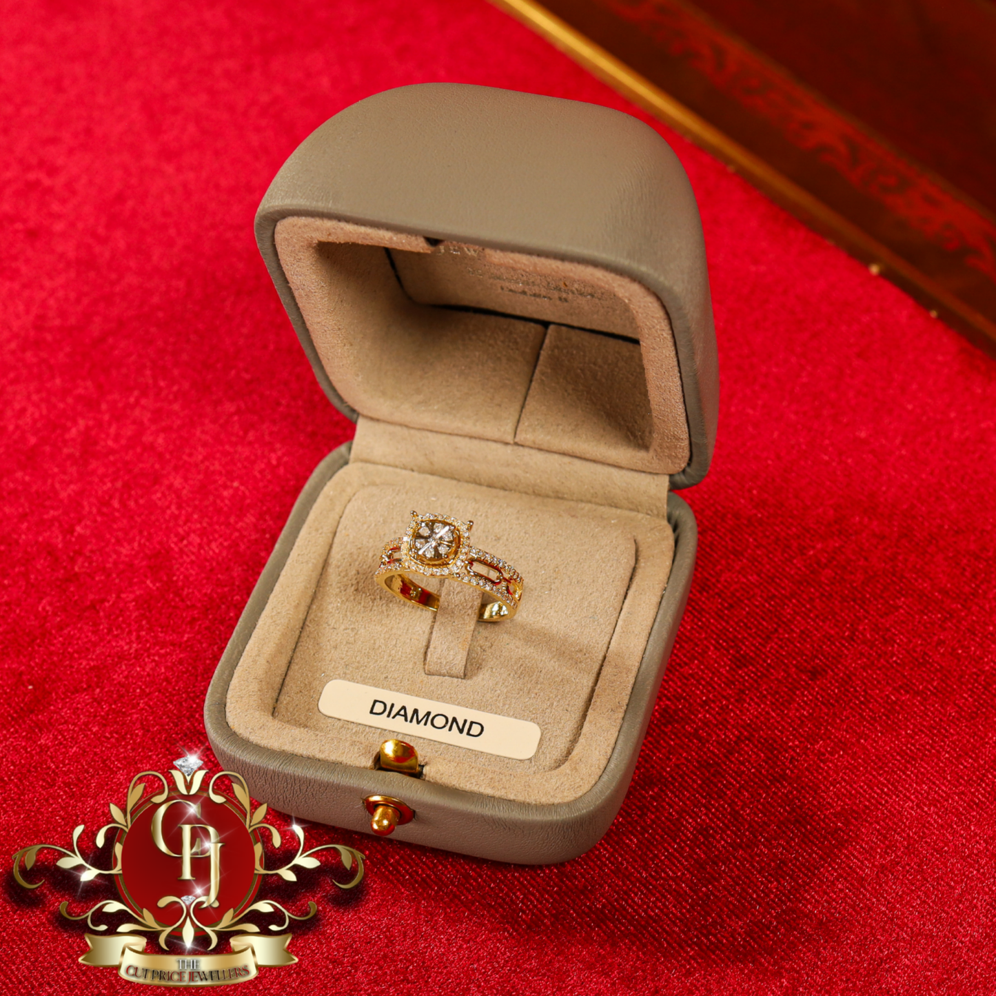 10ct Gold Ring "Clio" with Genuine Diamonds | The Cut Price Jewellers