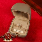 10ct Gold Ring "Hebe" with Genuine Diamonds