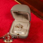 10ct Gold Ring "Calliope" with Genuine Diamonds