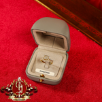 10ct Gold Ring "Harmonia" with Genuine Diamonds