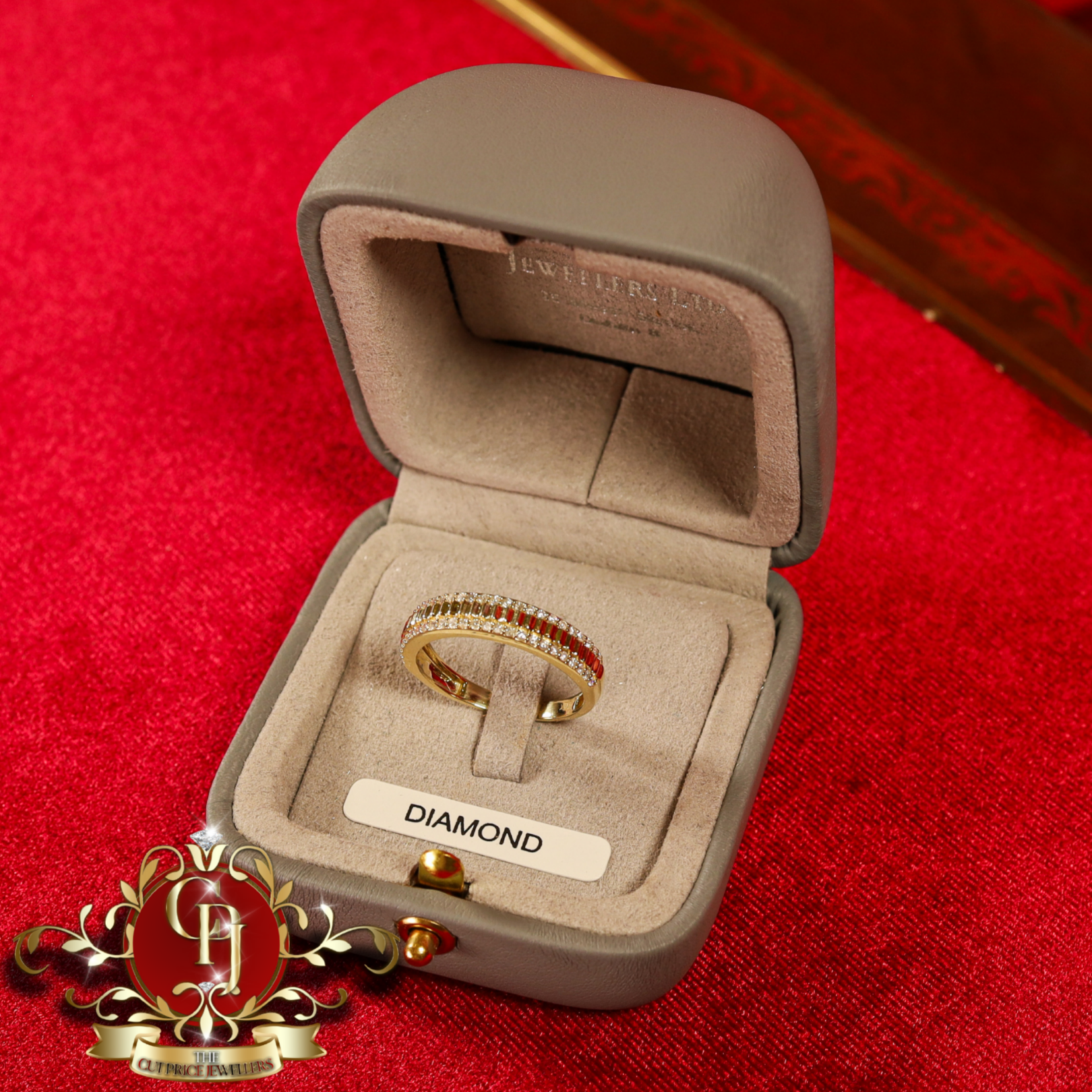 10ct Gold Ring "Demeter" with Genuine Diamonds