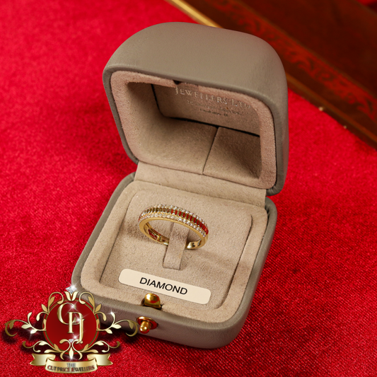 10ct Gold Ring "Demeter" with Genuine Diamonds | The Cut Price Jewellers