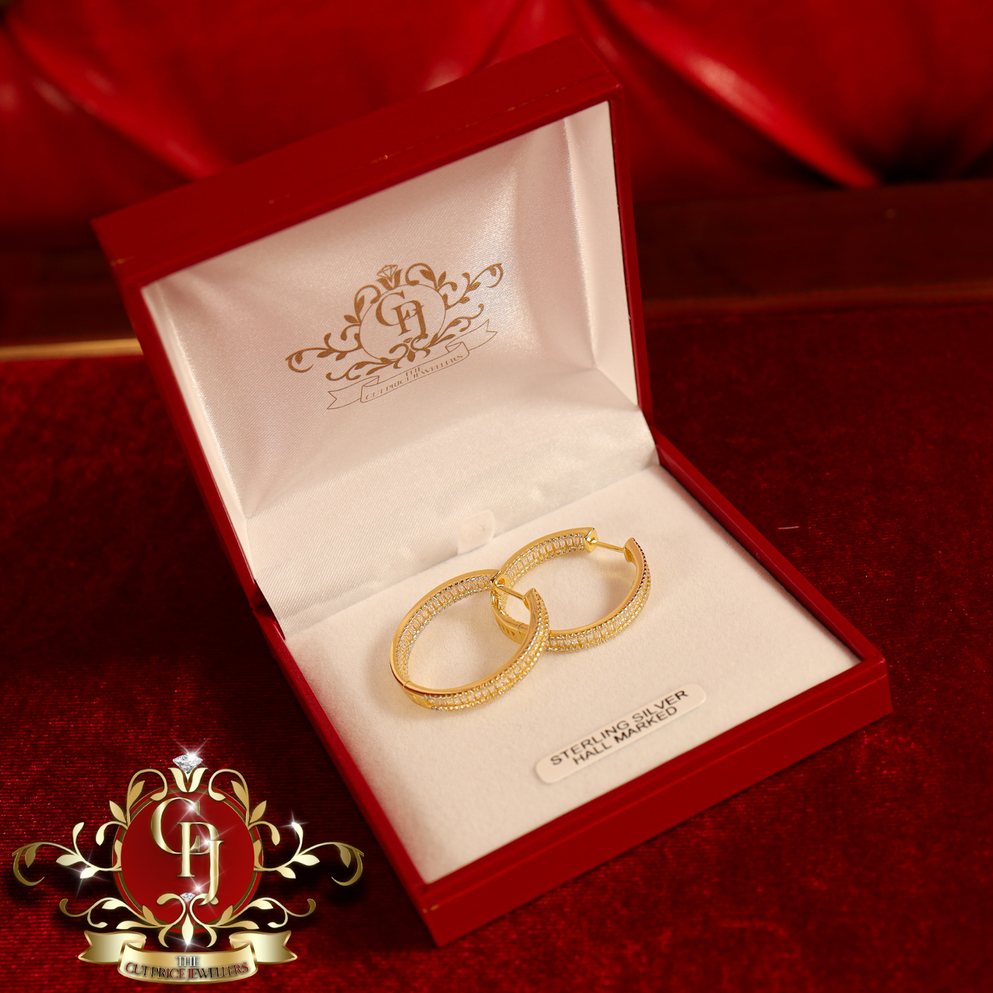 CHRISTMAS DROP NO.1: The "Addison" Hoop Earrings (Gold-Plated) | The Cut Price Jewellers