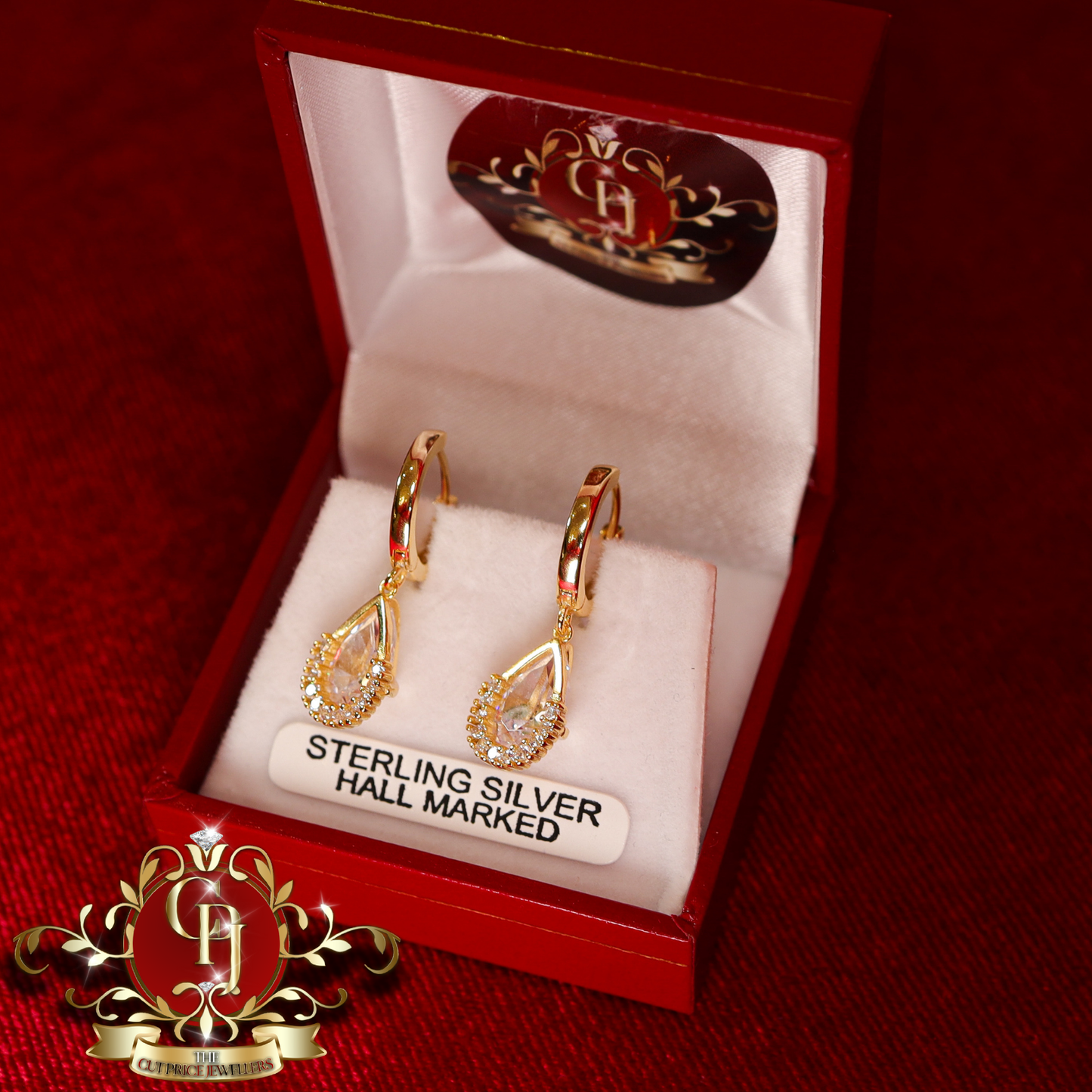 CHRISTMAS DROP NO.2: The "Amelia" Drop Earrings (Gold-Plated) | The Cut Price Jewellers