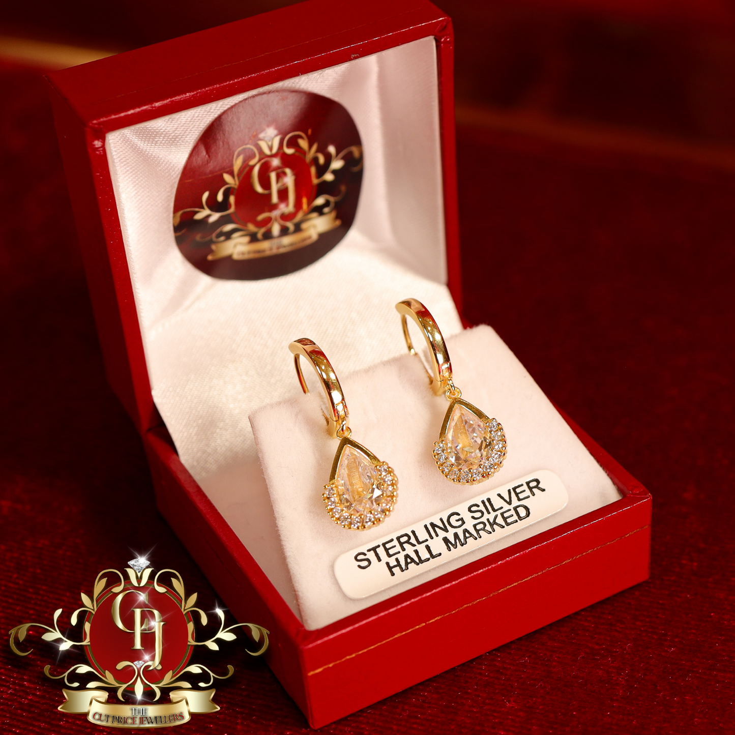 CHRISTMAS DROP NO.2: The "Amelia" Drop Earrings (Gold-Plated) | The Cut Price Jewellers