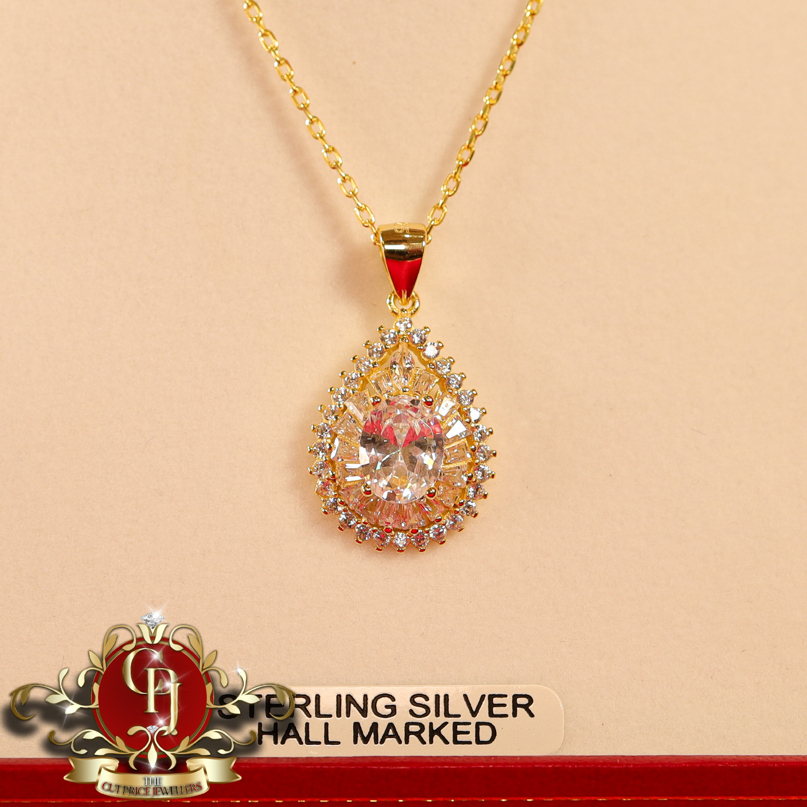 CHRISTMAS DROP NO.4: The "Dakota" Set (Gold-Plated with Cubic Zirconia) | The Cut Price Jewellers