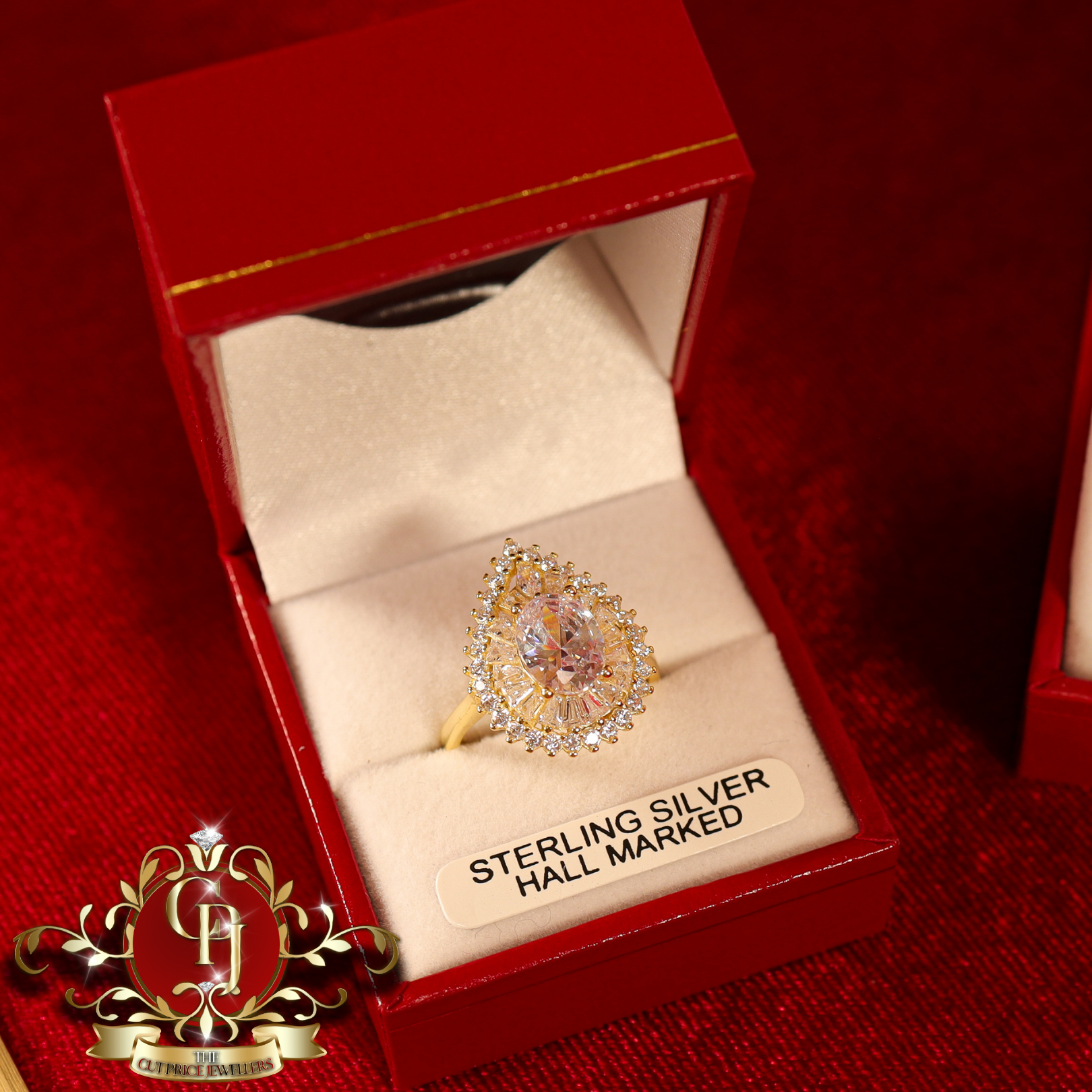 CHRISTMAS DROP NO.4: The "Dakota" Set (Gold-Plated with Cubic Zirconia) | The Cut Price Jewellers