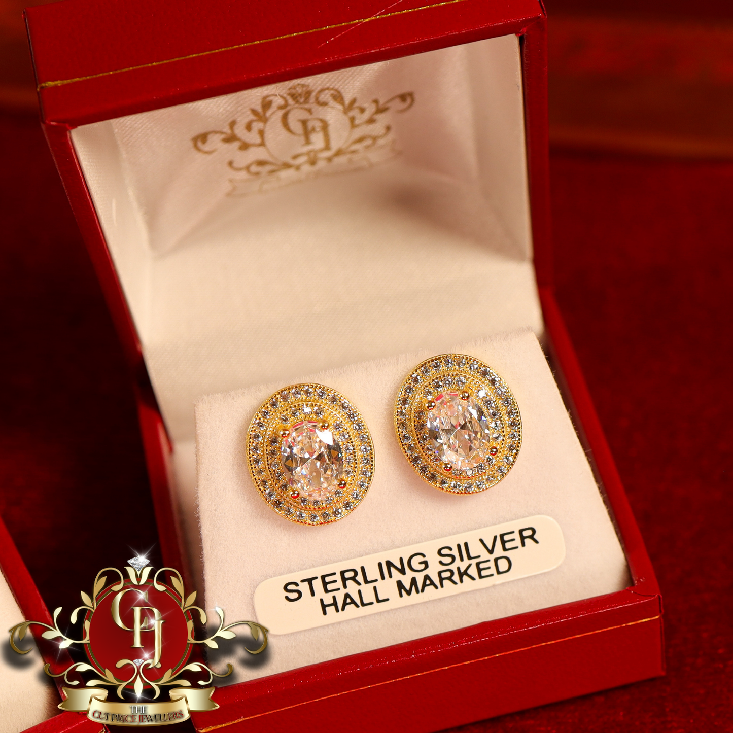 CHRISTMAS DROP NO.5: The "Destiny" Set (Gold-Plated with Cubic Zirconia) | The Cut Price Jewellers