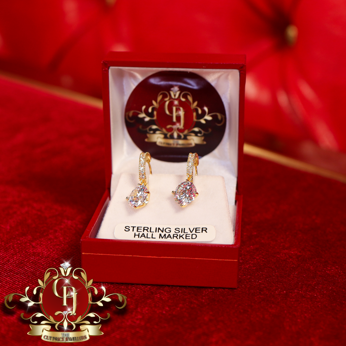 CHRISTMAS DROP NO.1: The "Diana" Drop Earrings (Gold-Plated) | The Cut Price Jewellers