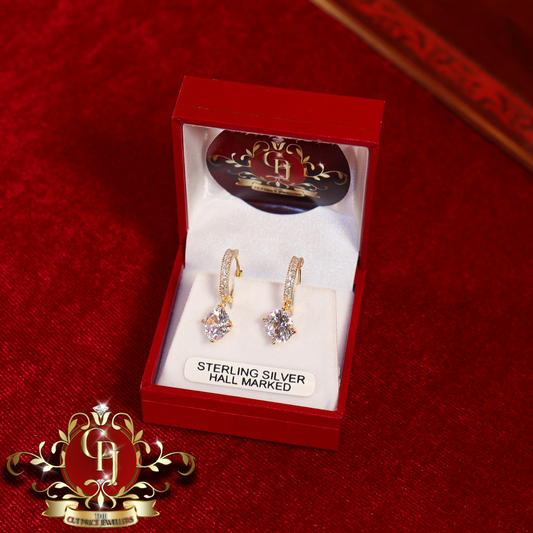 CHRISTMAS DROP NO.1: The "Diana" Drop Earrings (Gold-Plated) | The Cut Price Jewellers