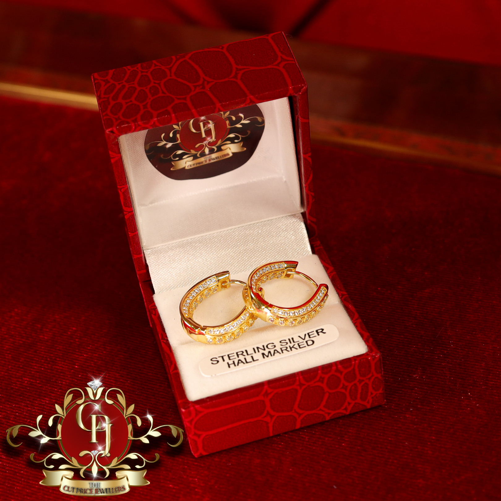 CHRISTMAS DROP Hoop Earrings (Gold-Plated)